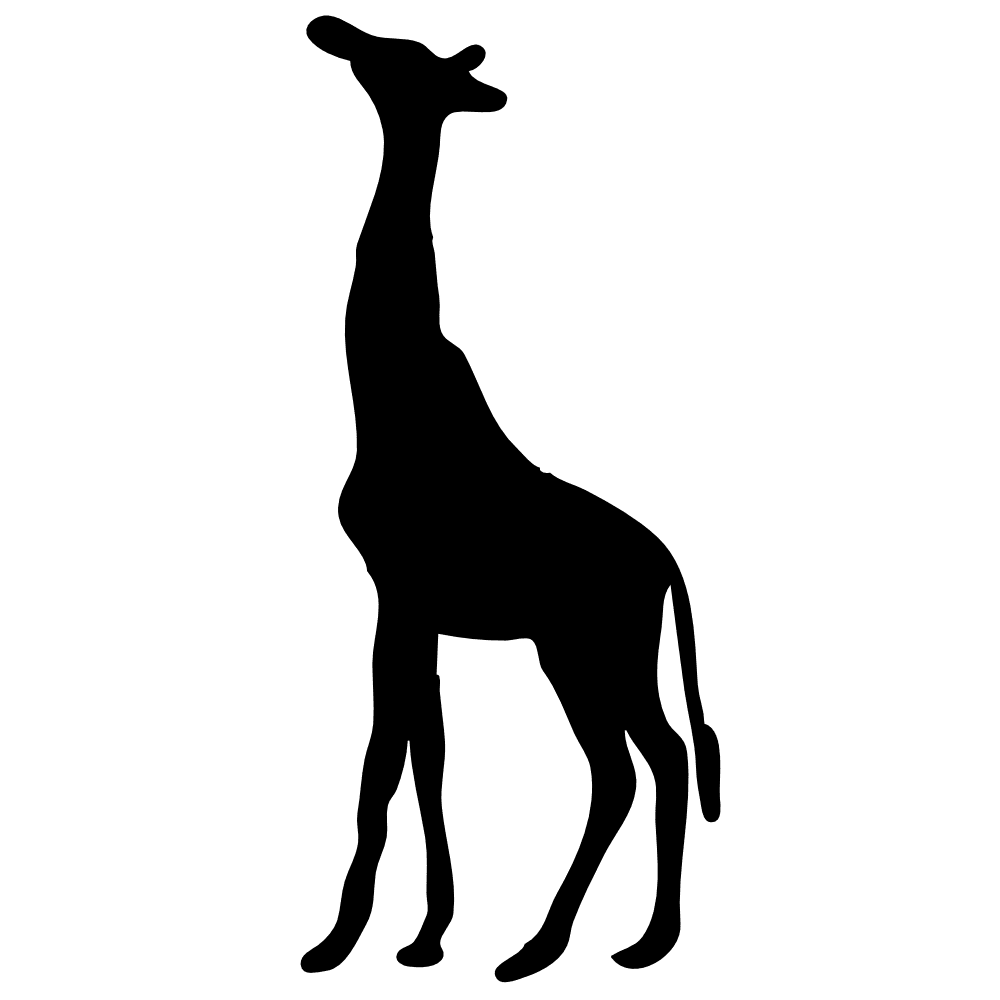 Giraffe contour by nicubunu clipart panda images