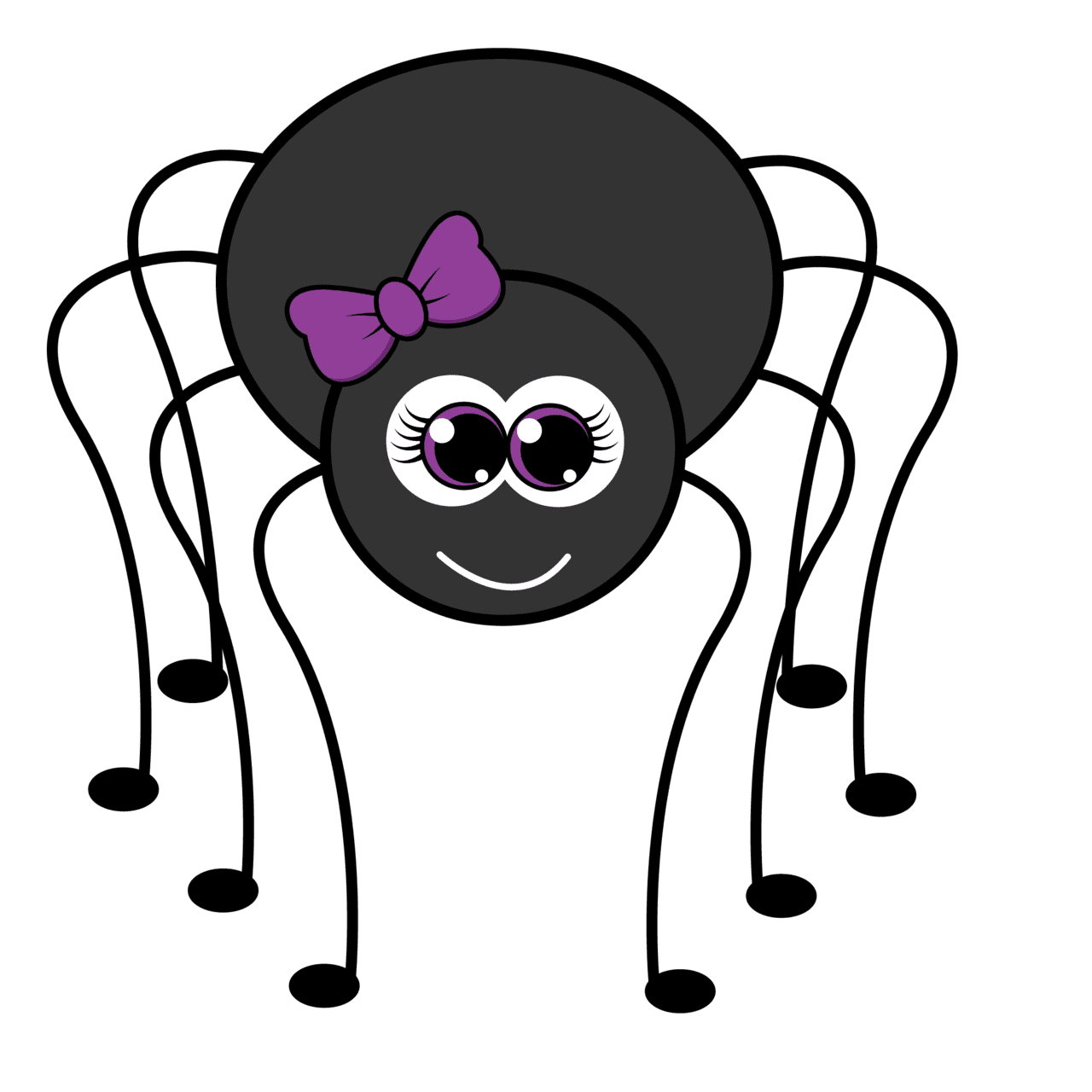 Bie friday cute spider clipart transparent