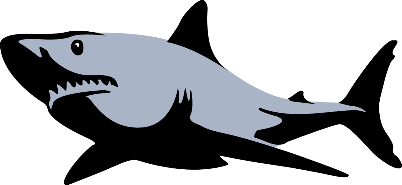 Shark pin page clipart clip art