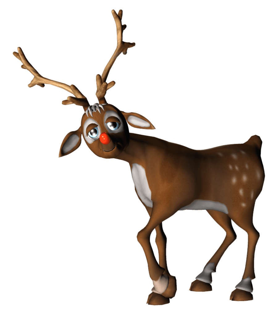 Reindeer rudolf clipart picture