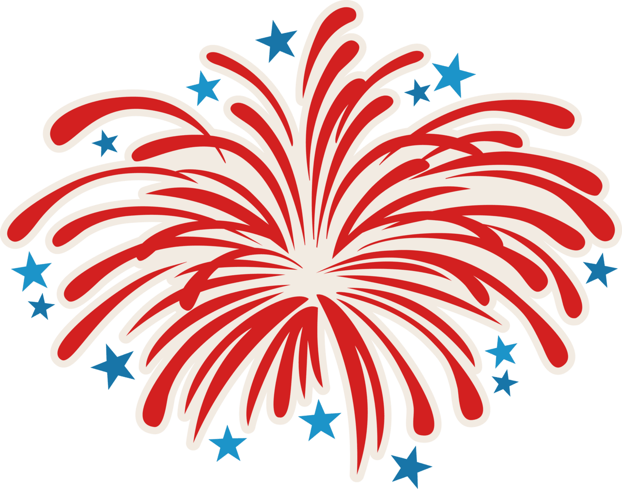 Fireworks pin page clipart vector