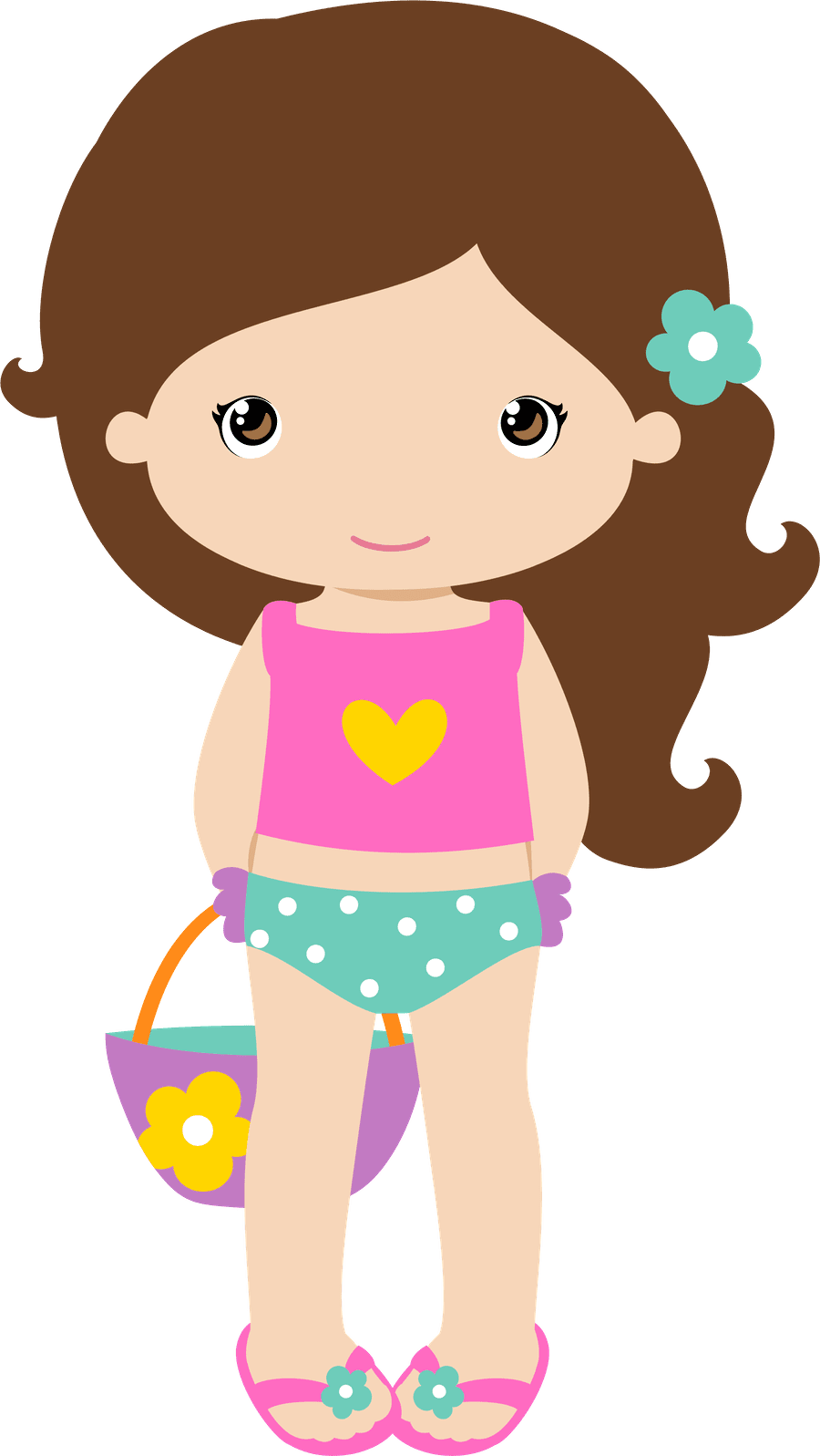 February pin by yo imagenes imagery cute clipart paper dolls pool party