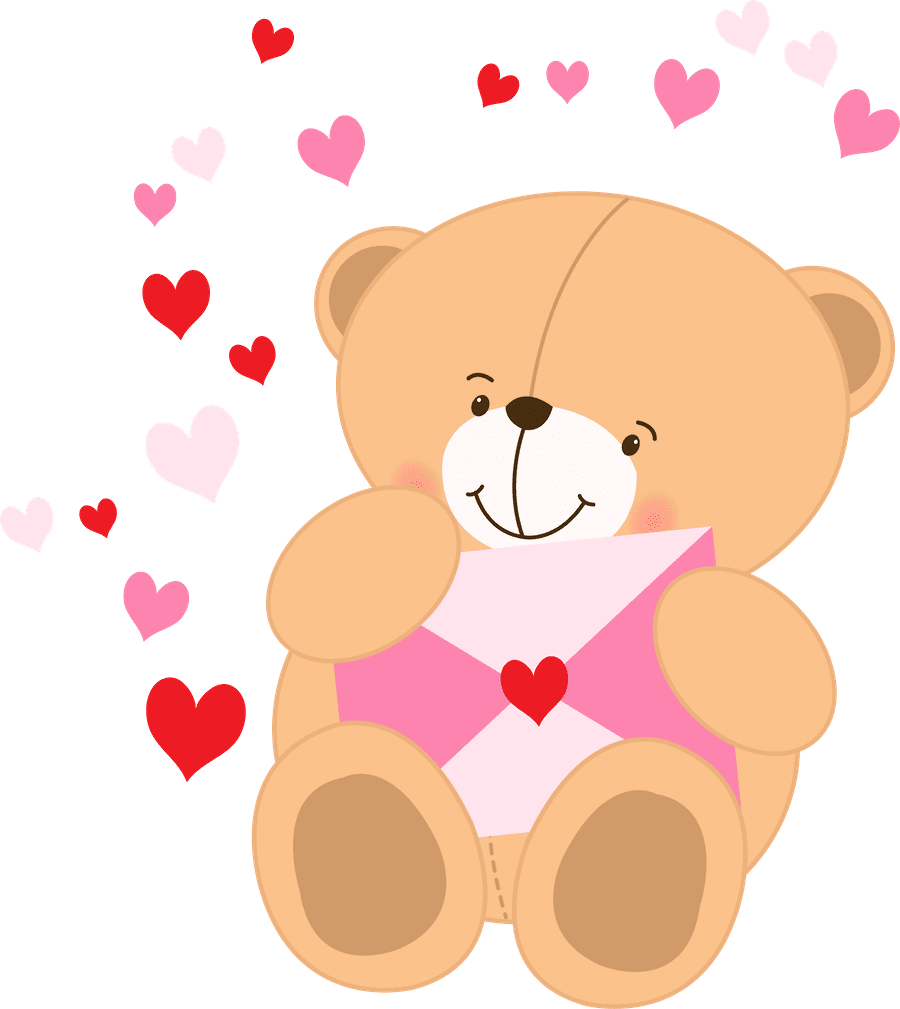 Teddy bear pin page clipart vector 2