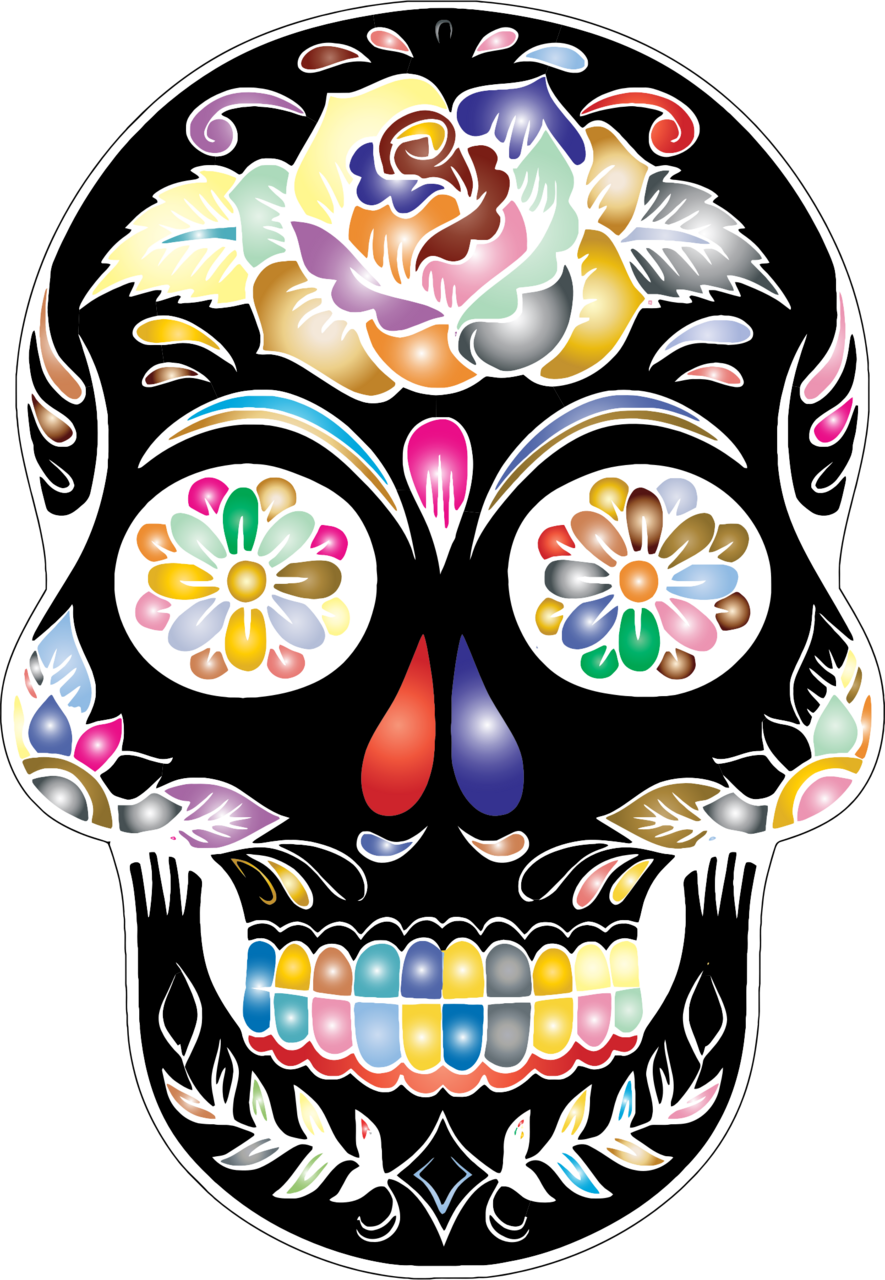 Dia de los muertos clipart candy skull huge bie for powerpoint presentation berserk vector