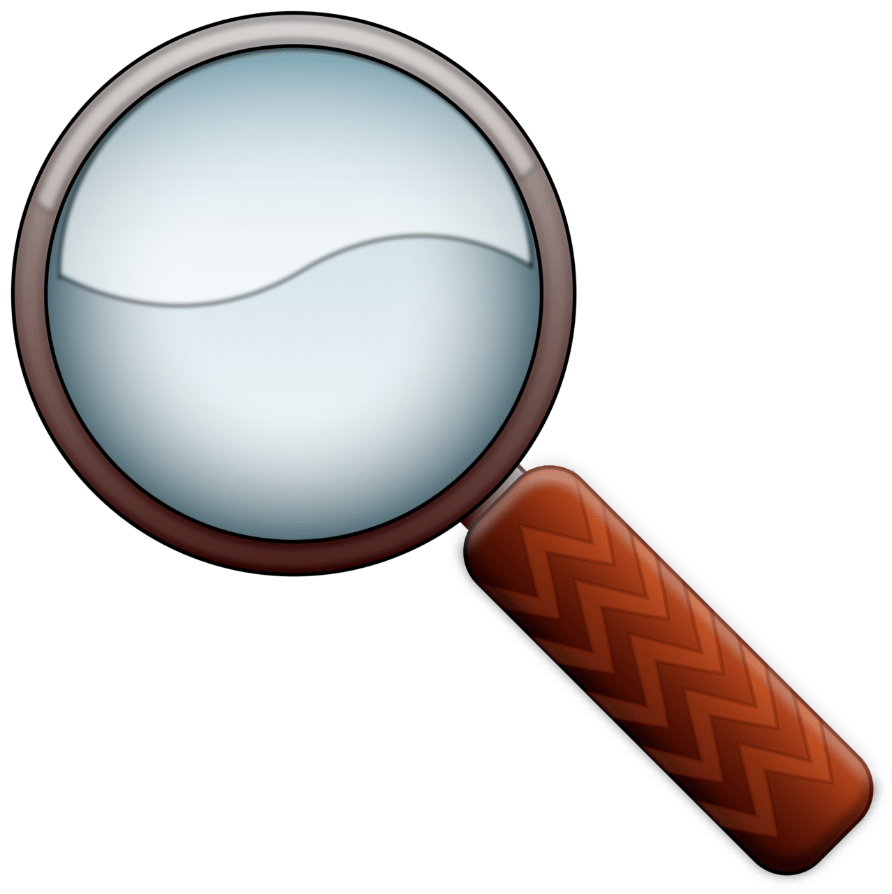 Magnifying glass color clipart picture