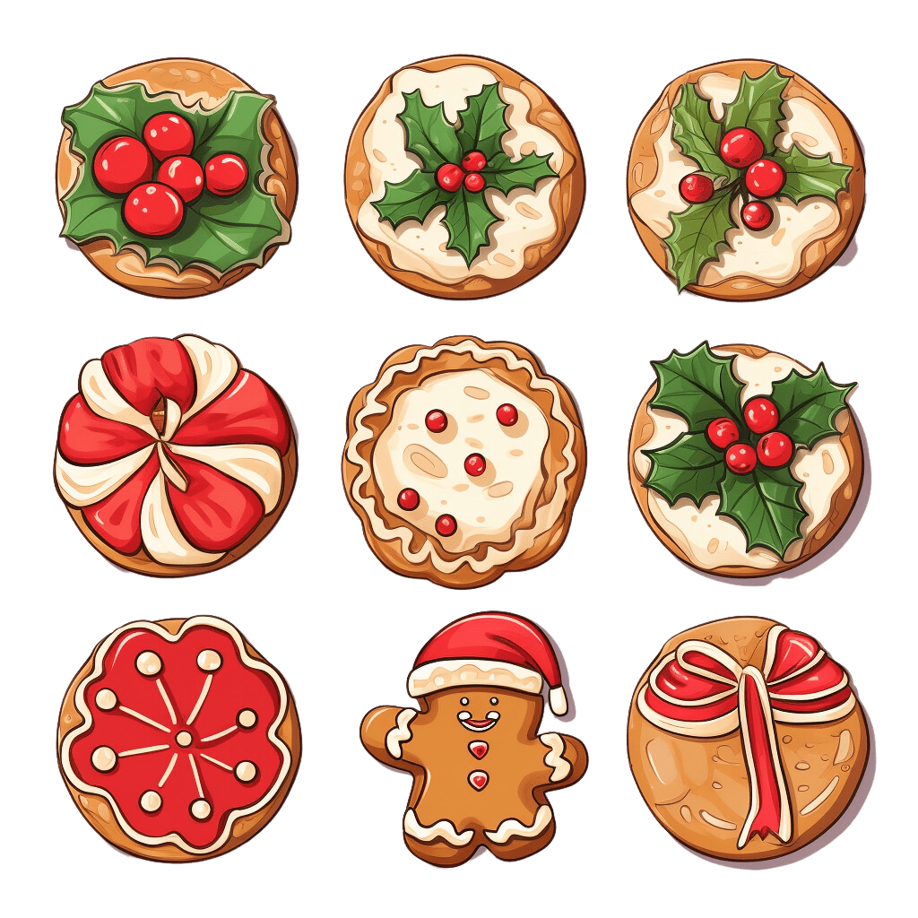 Christmas cookie clipart door decorations clip art