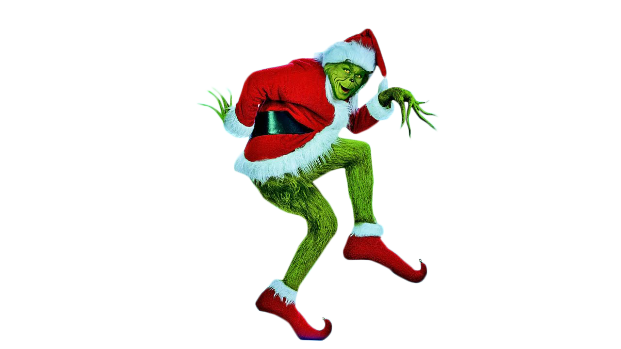 Grinch dancing clipart logo