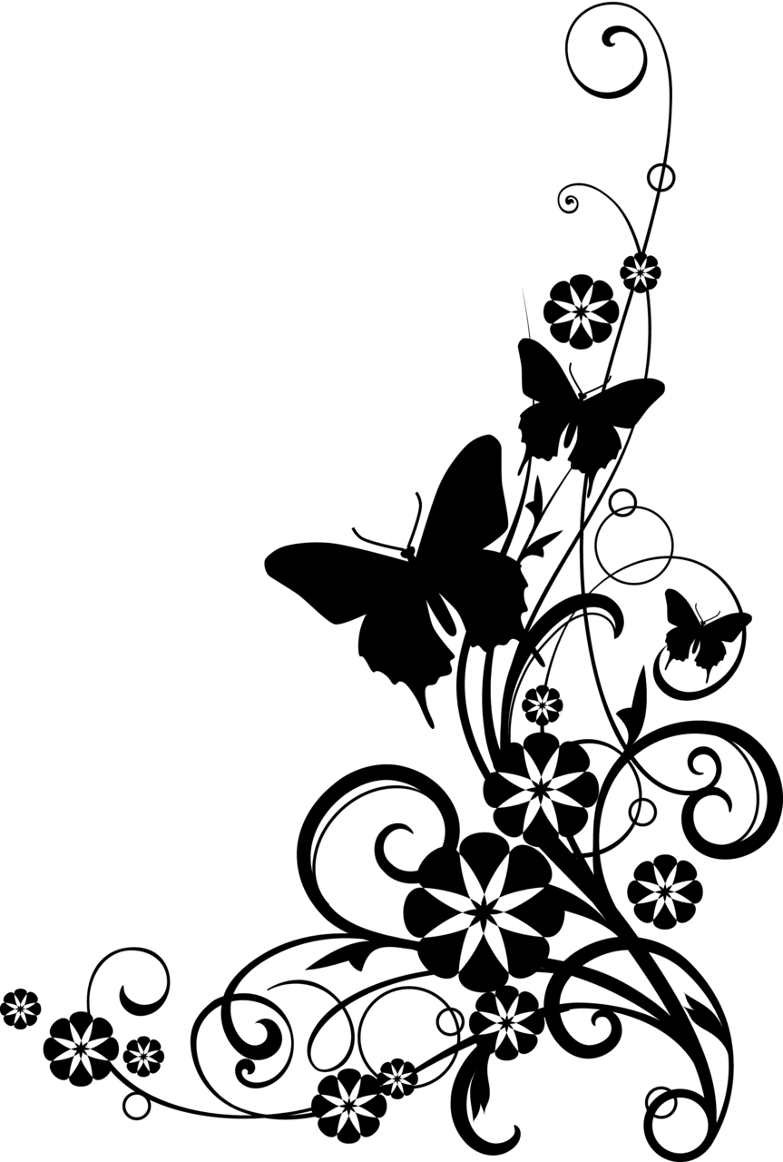 Flower black and white border clipart suggest clip art