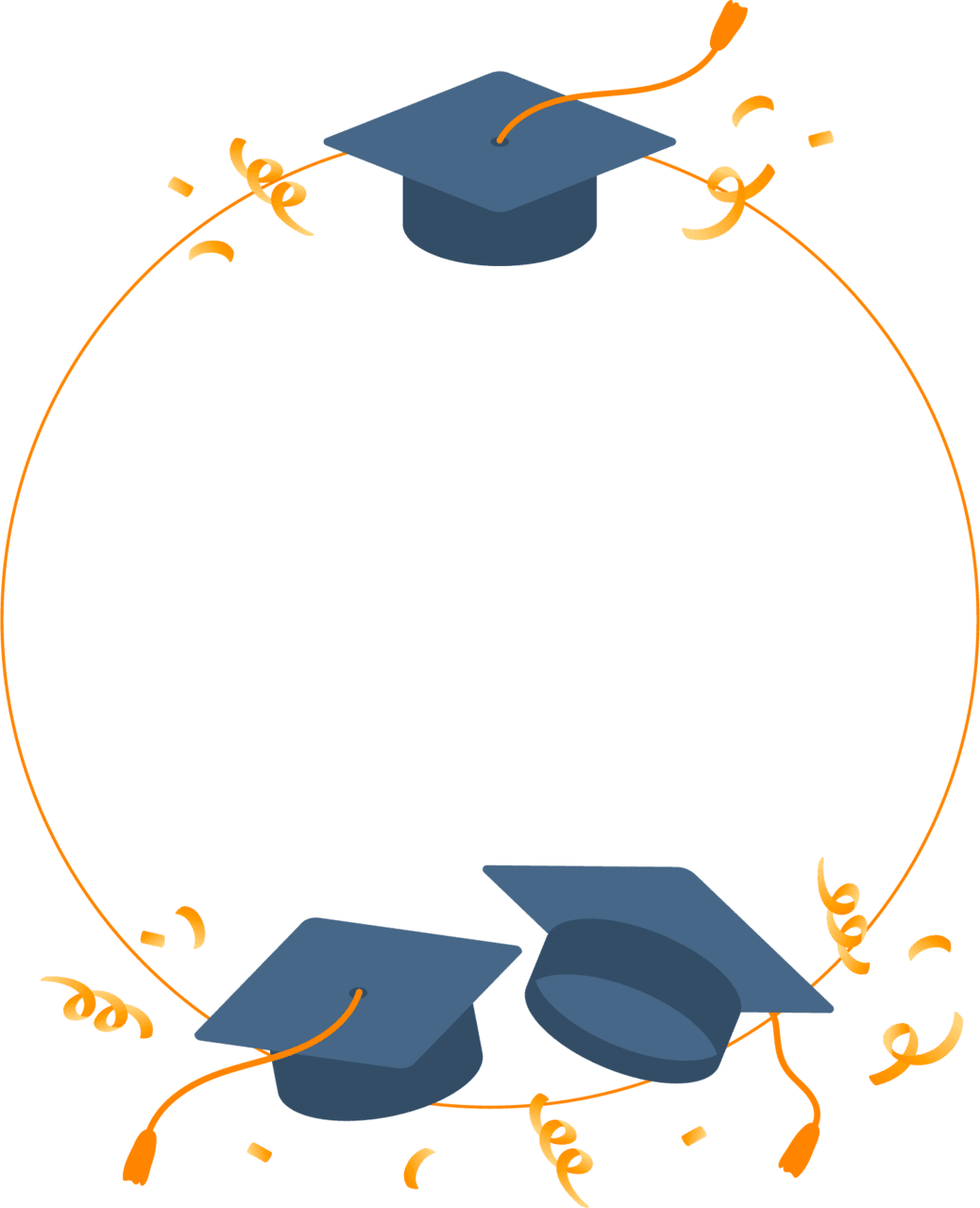 Graduation cap and gown vector clipart