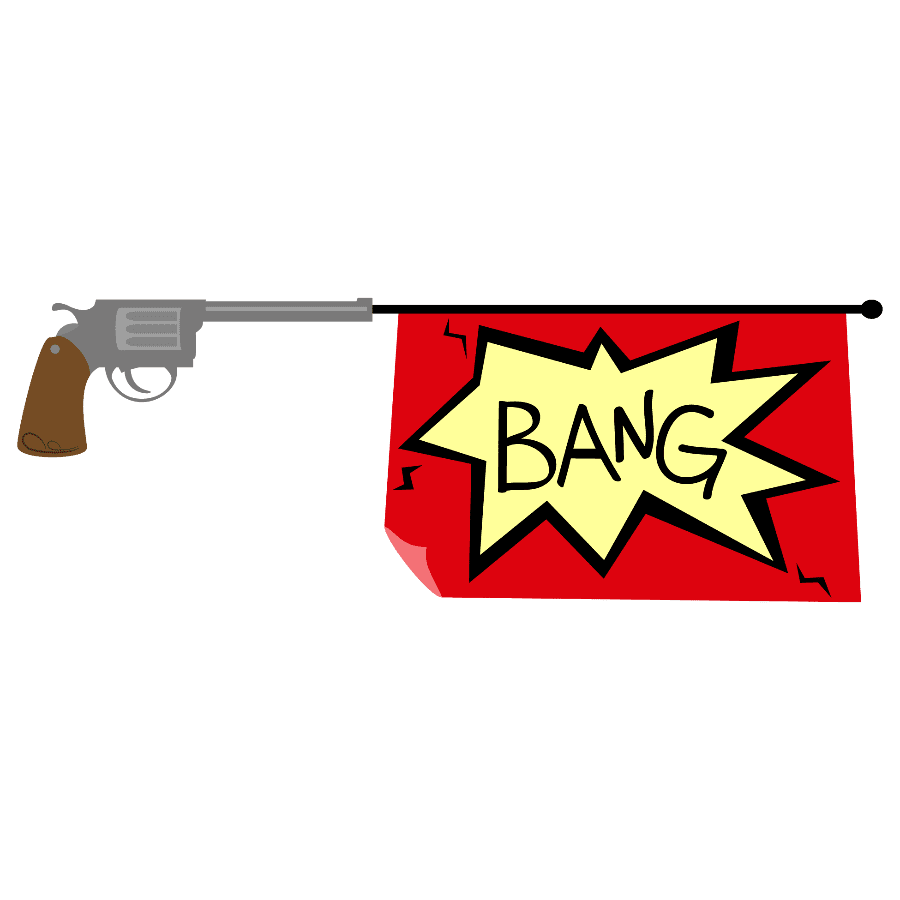 Gun pin page clipart picture