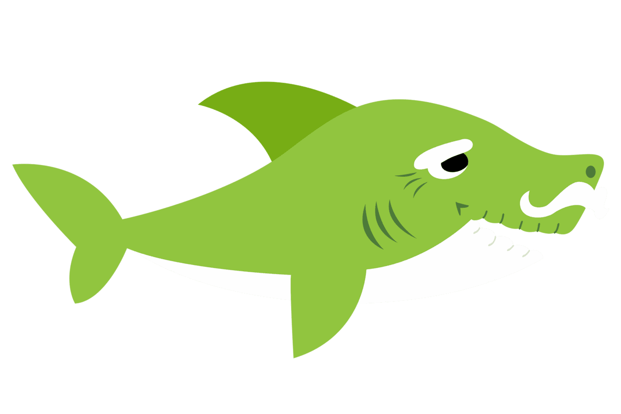 Shark pin page clipart vector 3