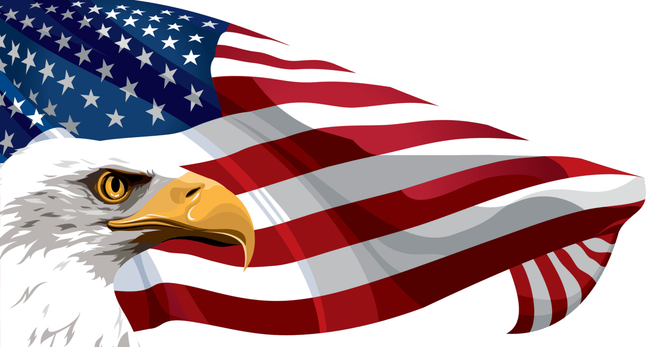 4th of july american flag eagle clipart picture