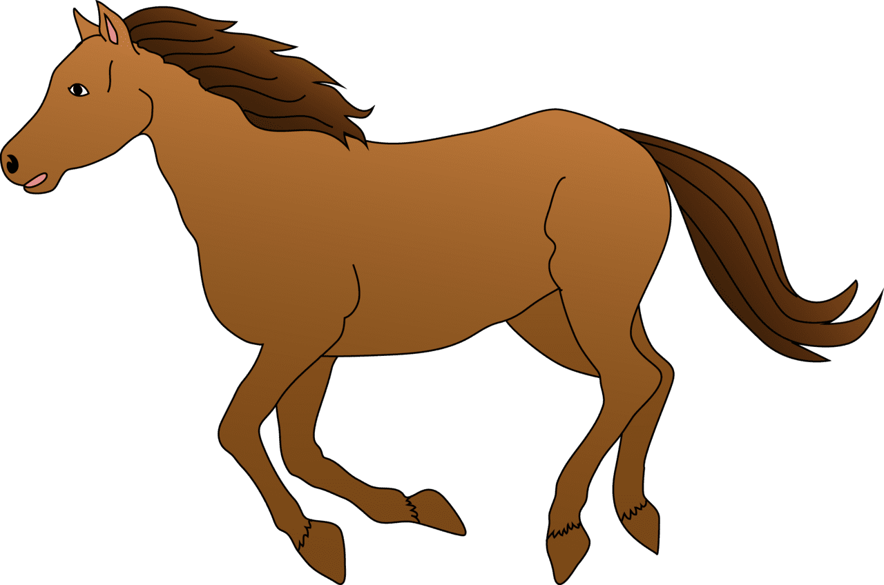 Animal clipart of horse transparent