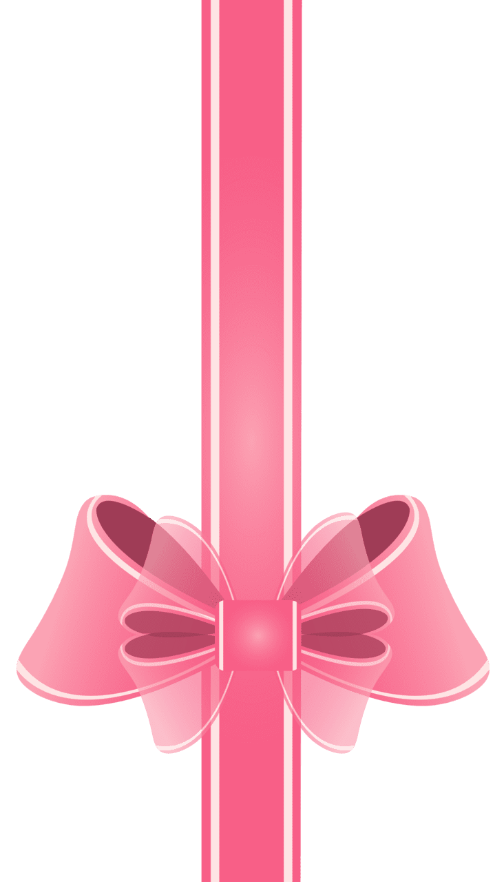 Bow pink ribbon clipart image