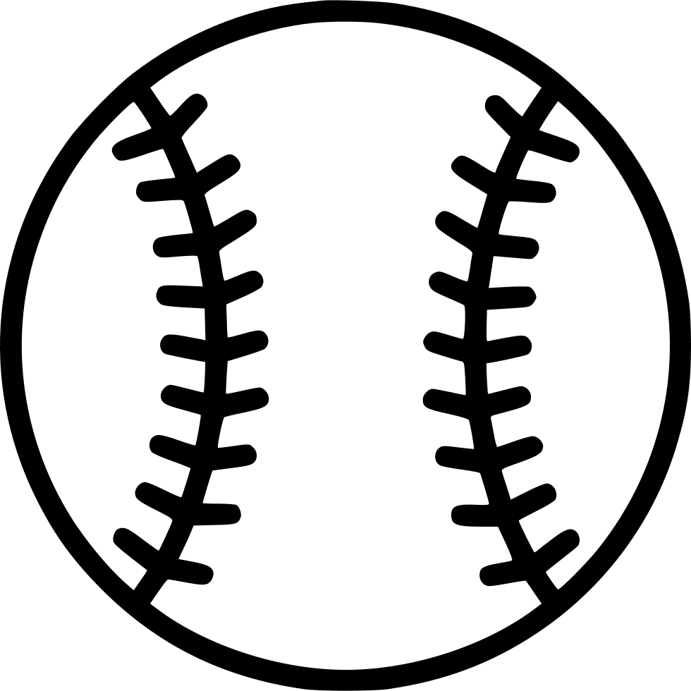 Softball baseball clipart logo