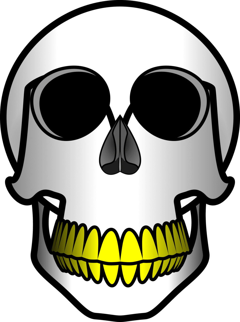 Vector skull design clipart