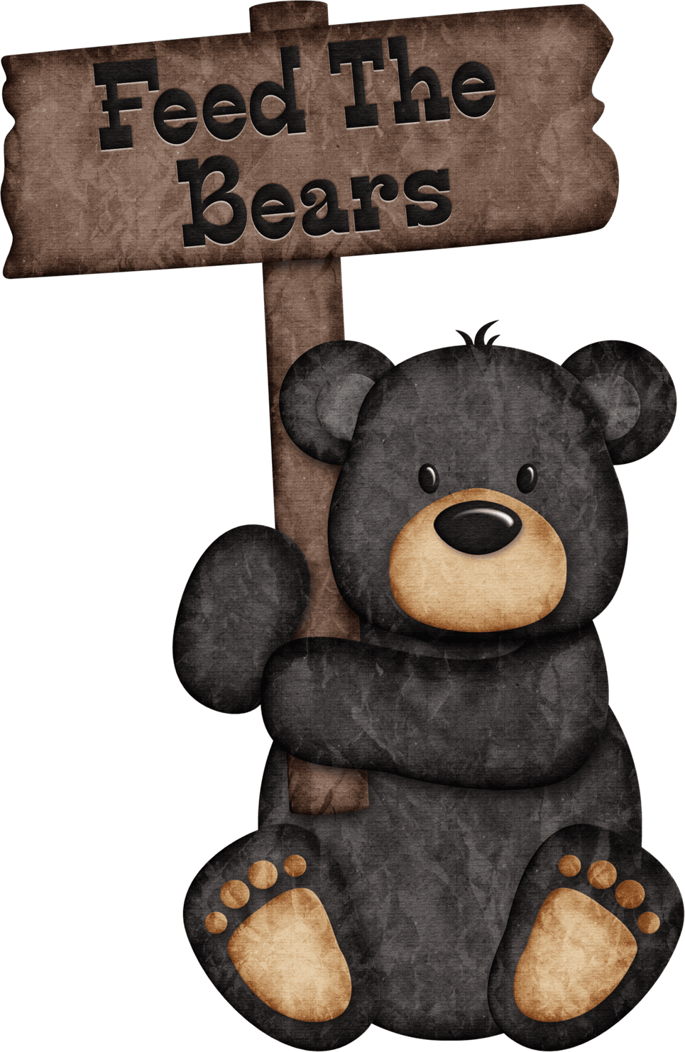 Bear pin page clipart transparent 4