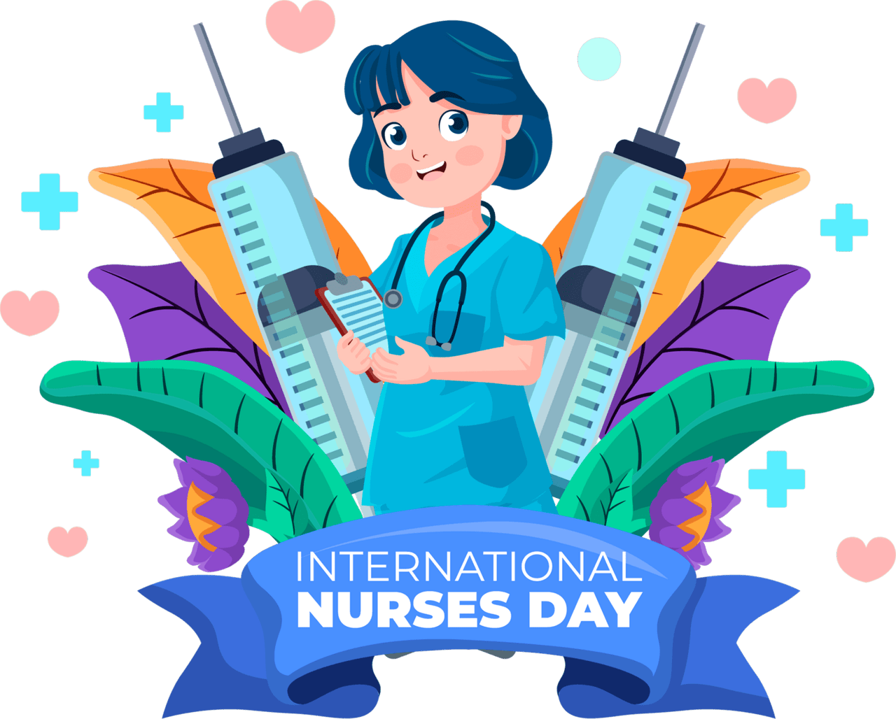 International nurse day vector clipart