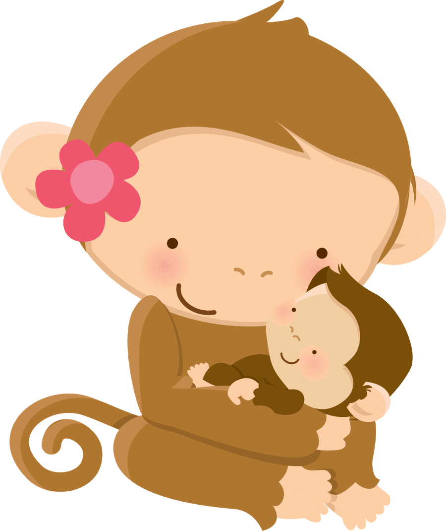 Monkey pin page clipart photo 2