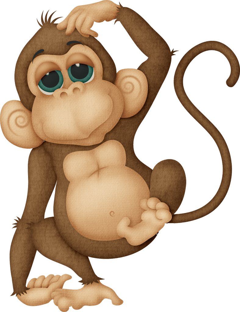 Monkey pin page clipart transparent 2