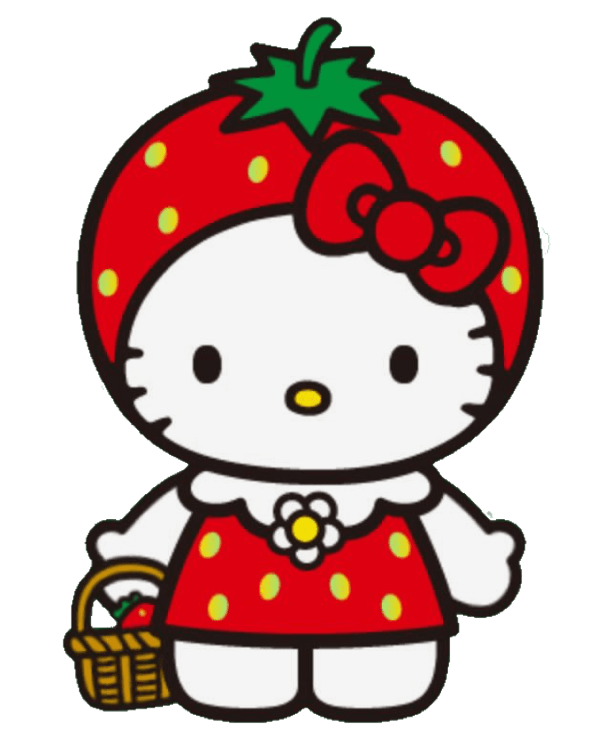 Strawberry pin page clipart vector 3