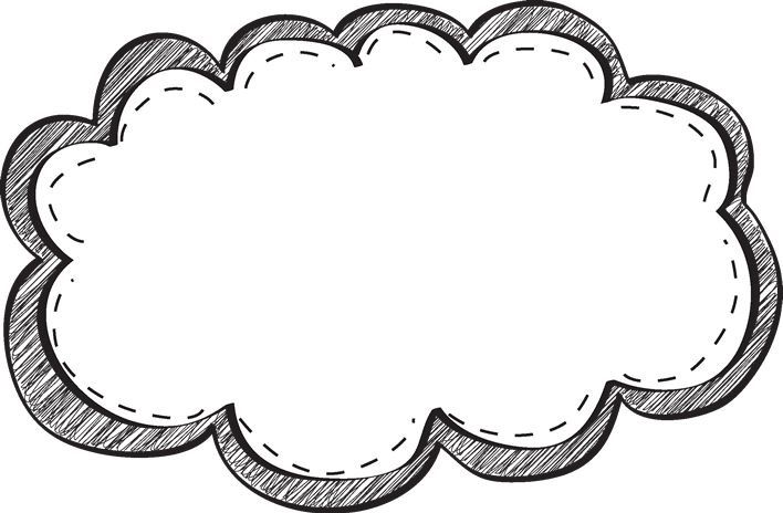 Cloud pin page clipart background