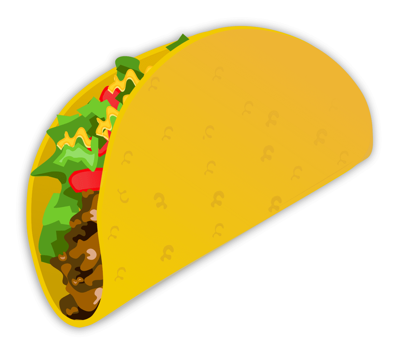 Taco pin page clipart image