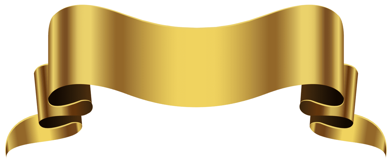 Gold banner clipart image 4