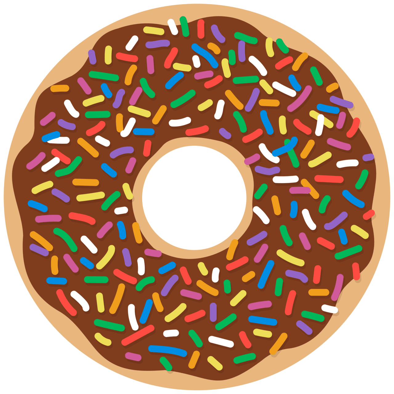 Donut pin page clipart vector 2