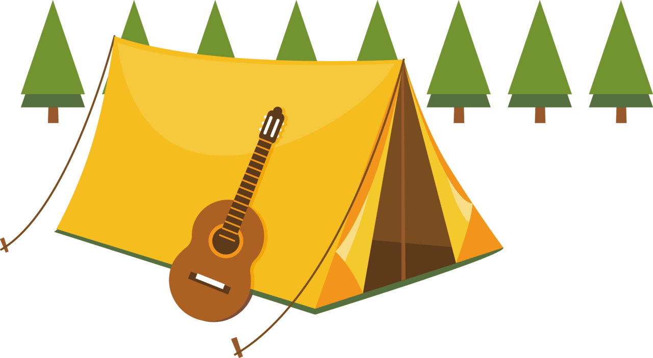 Camping editable camp invitation templates able clipart transparent