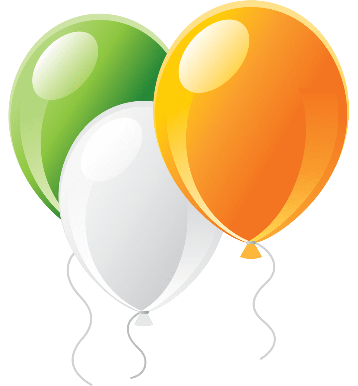 August colorful balloons clipart picture