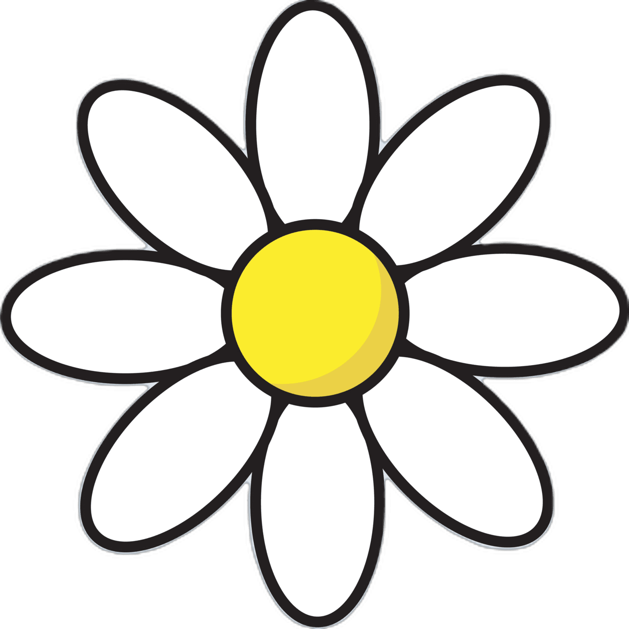 White daisy clipart image