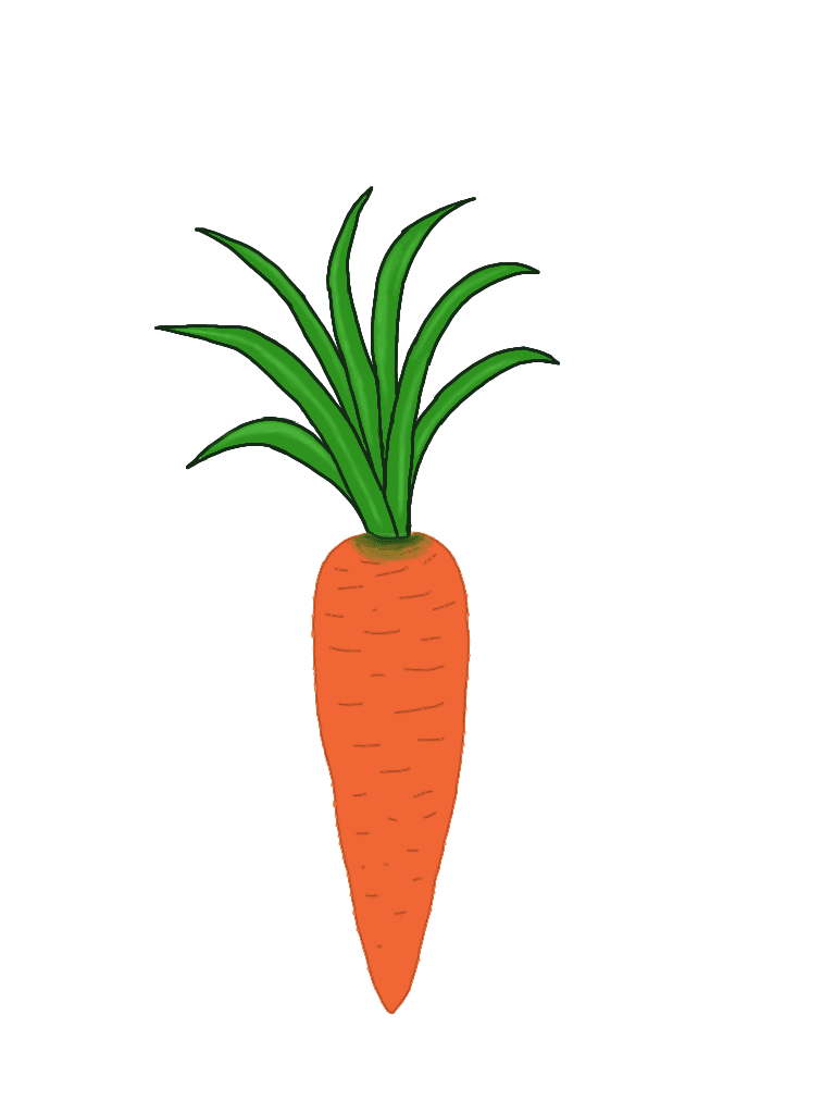 Carrot cartoon background clipart