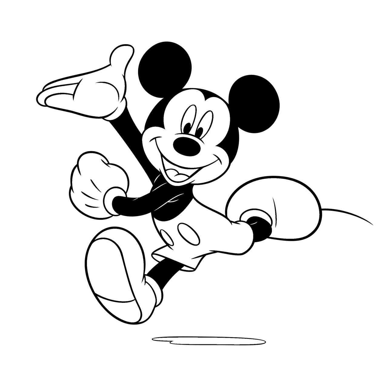 Mickey mouse pin page clipart vector