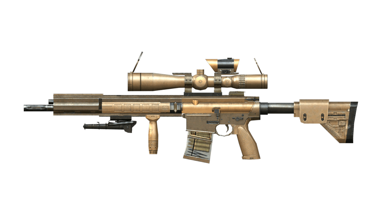 Gun chrome sniper with scope image for clipart