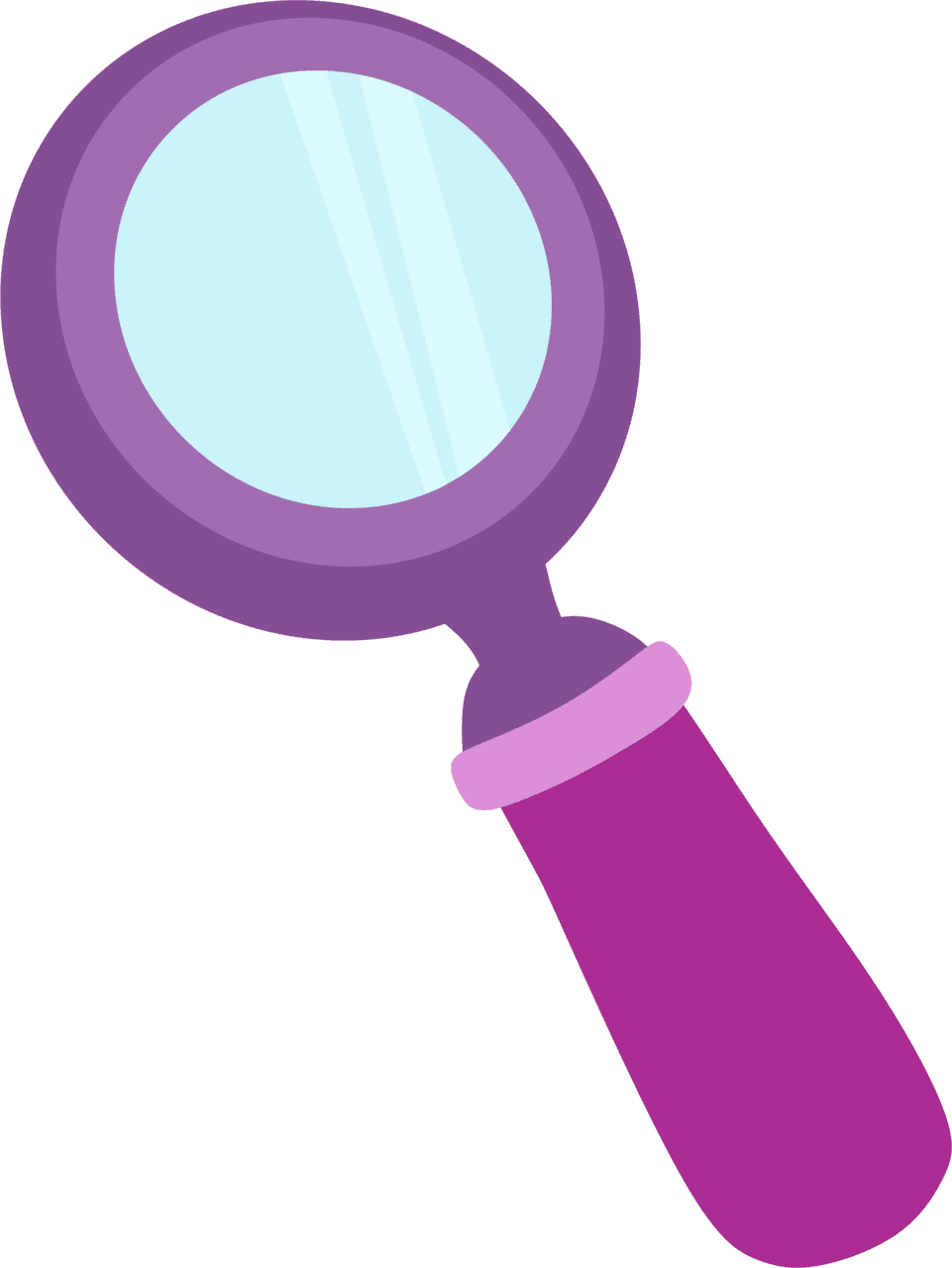 Magnifying glass pin page clipart picture 3