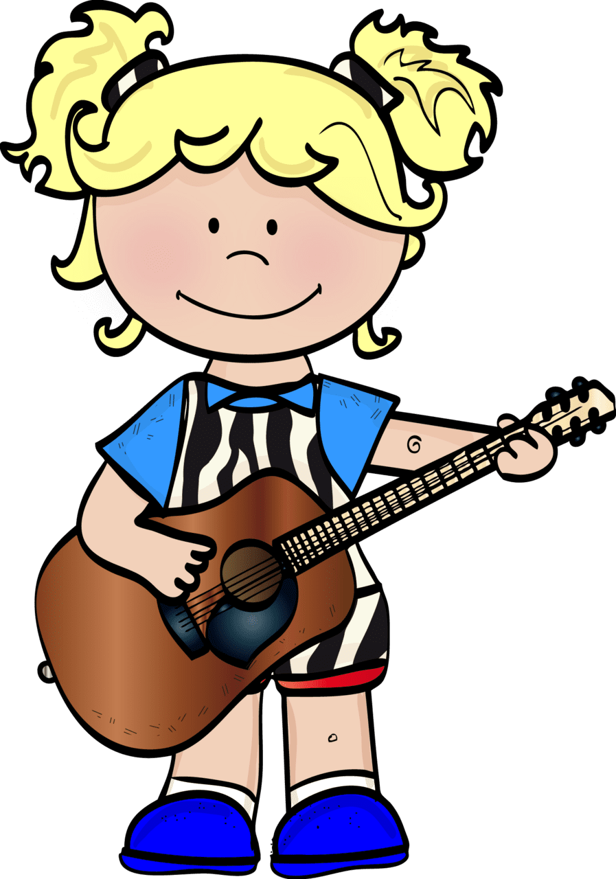 Guitar page clipart picture