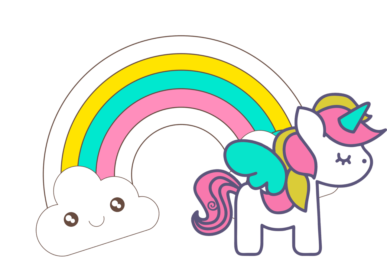 Clipart de unicorn ios para scrapbook party baby mermaid background