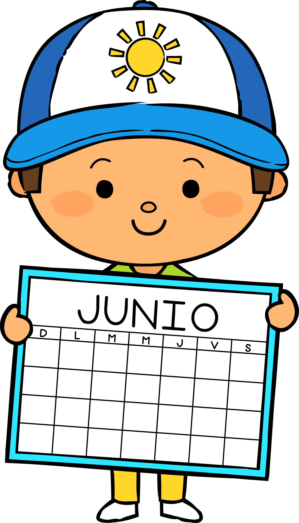 Calendar pin de saga oz en clip calend io ni os escuela dibujos la clipart picture