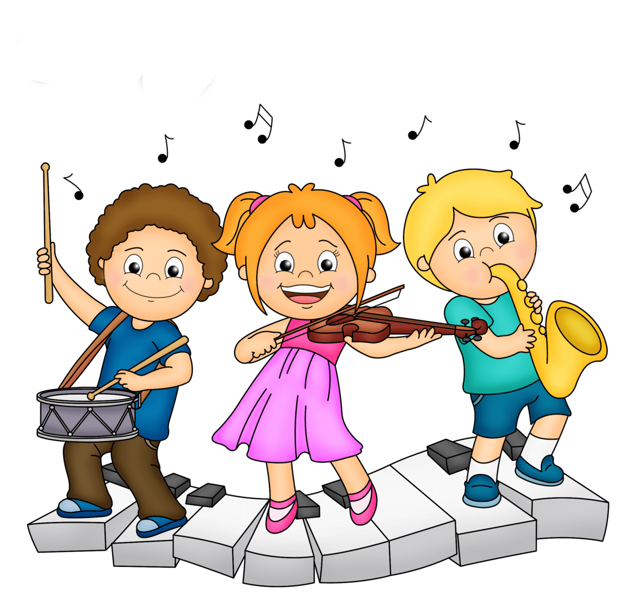 Music pin page clipart image