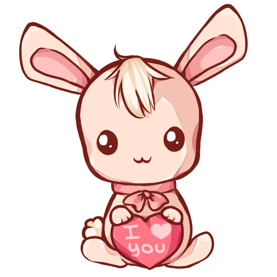 Kawaii bunny by dessineka deviantart clipart vector