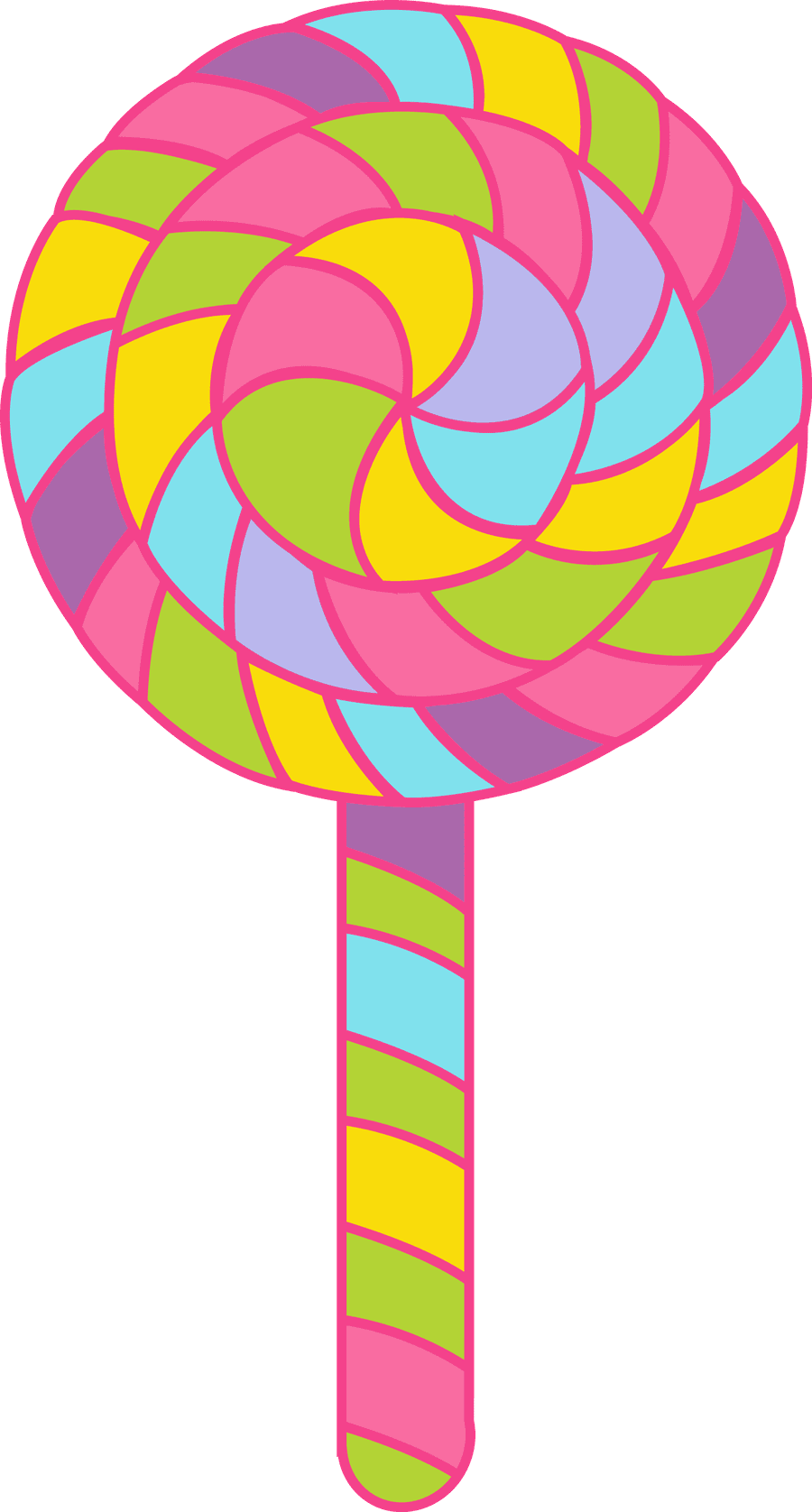 Candy pin page clipart logo