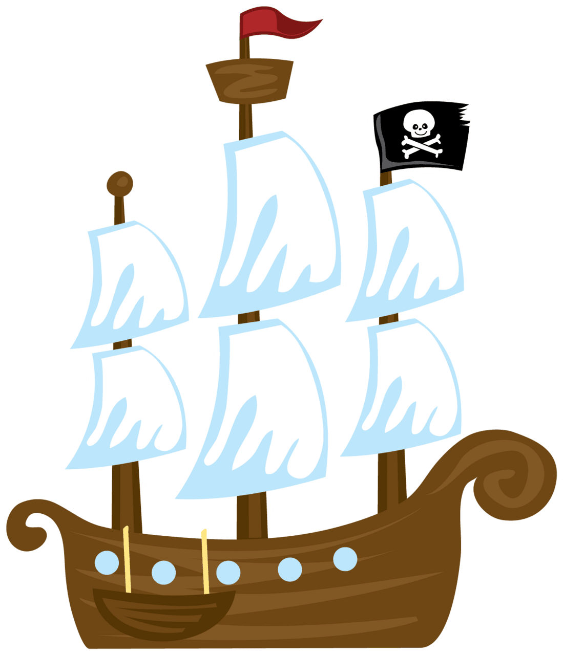 Boat pirate adventure clip clipart logo