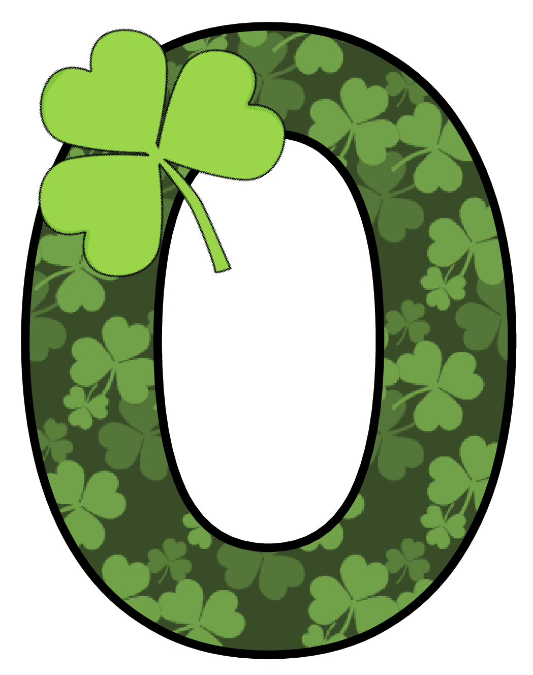 Shamrock pin page clipart free 3