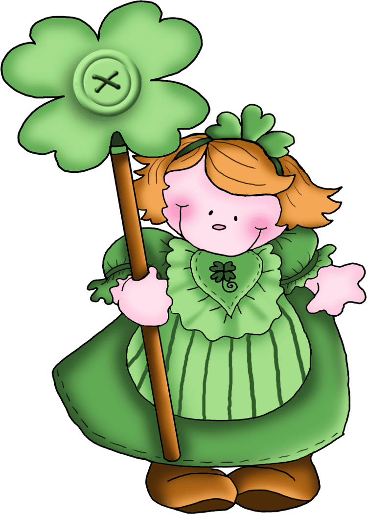 Shamrock pin page clipart photo