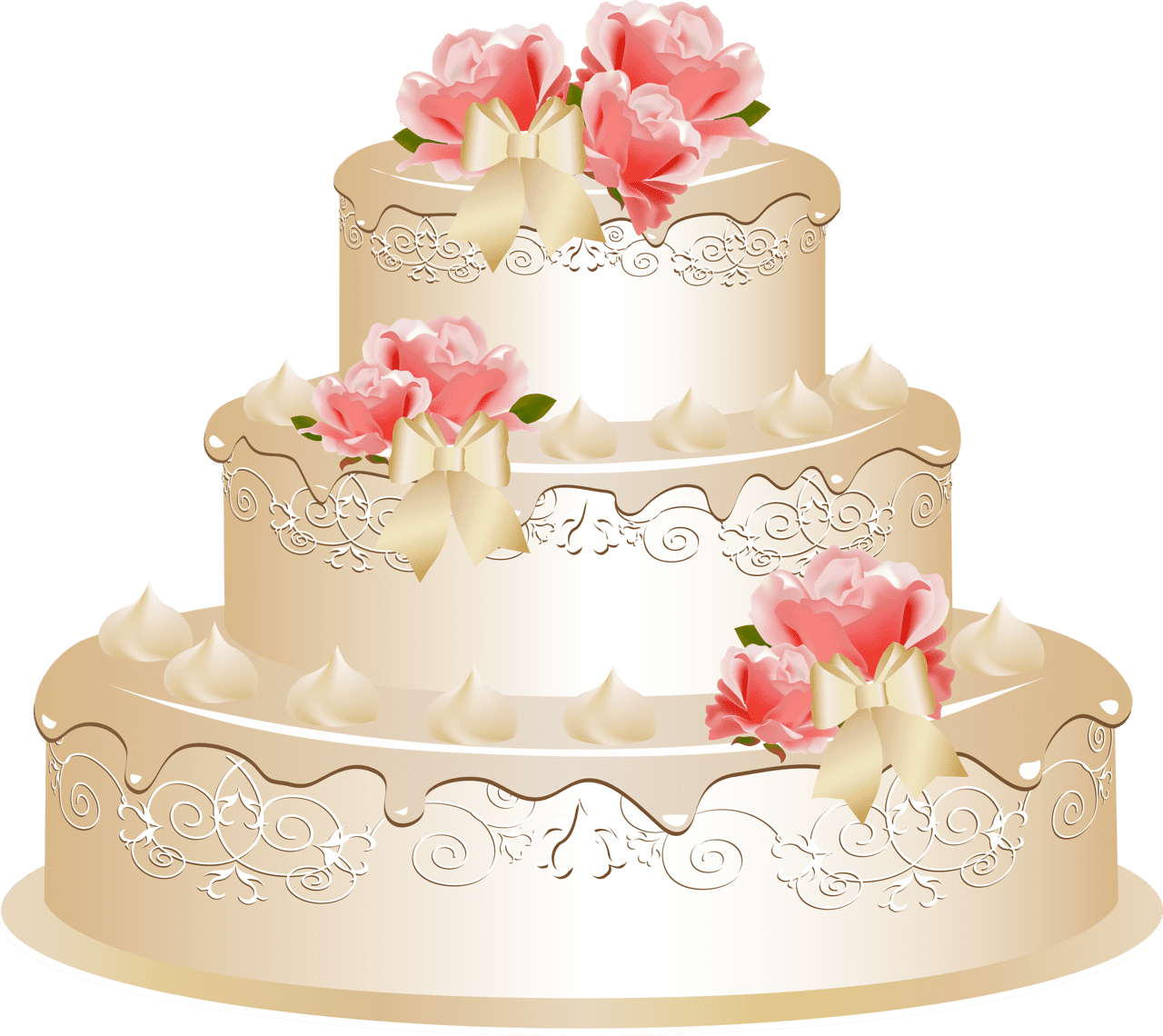 Wedding cake art images clipart 2