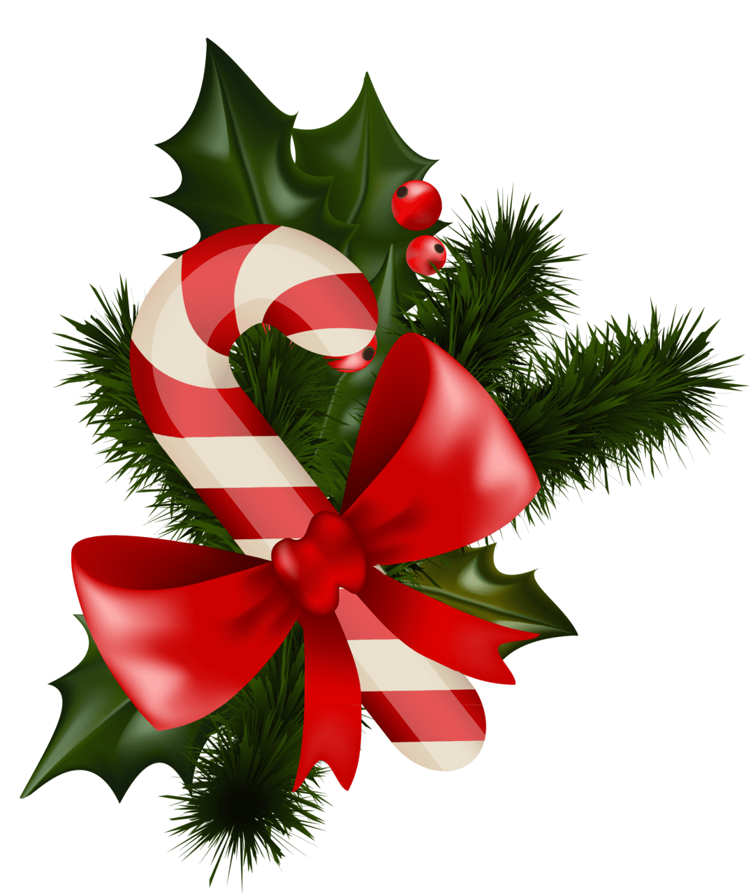 Christmas candy cane drawing clipart free