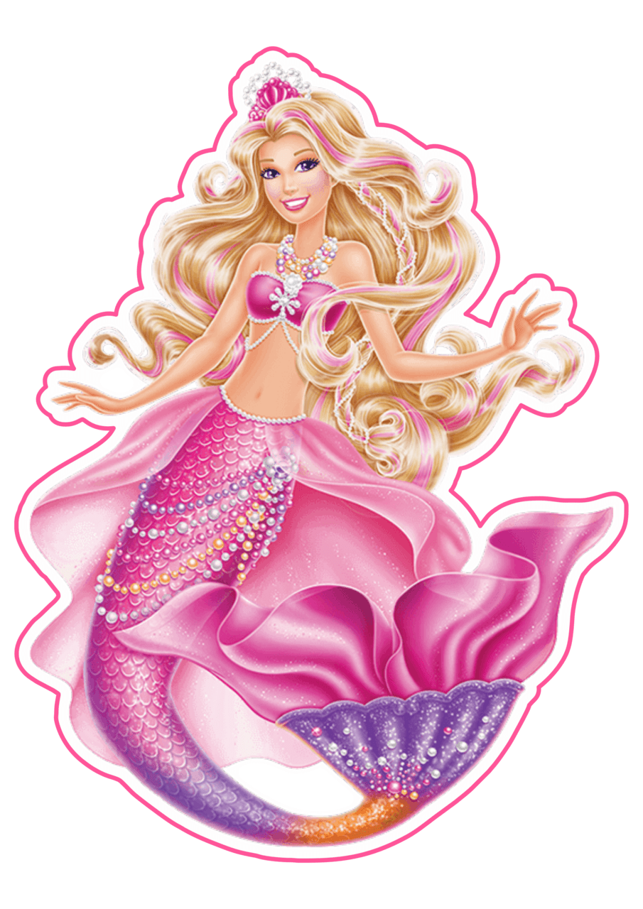 Barbie boneca bie sereia clipart transparent