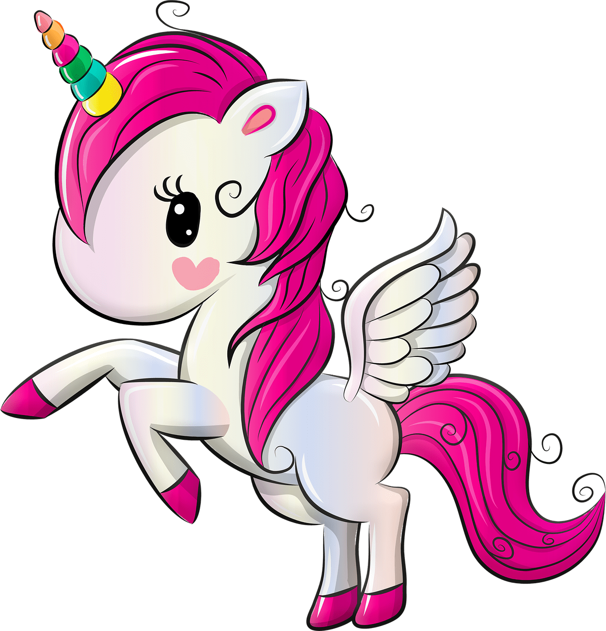 Unicorn log in clipart background