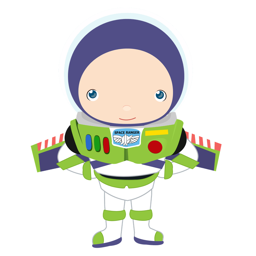 Alien toy story baby clipart vector